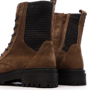 Bottines Marron/Noir Femme Geox Iridea vue 7