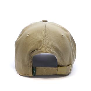 Casquette Beige Mixte Lacoste Twill Big Croch vue 3