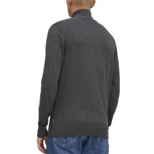 Pull 1/2 Zip Grise Jack & Jones Knit Half vue 2