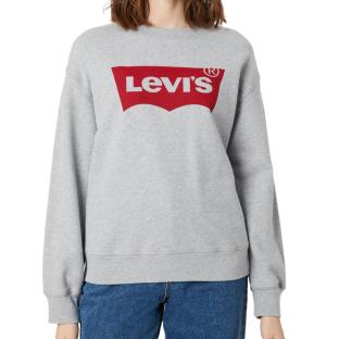 Sweat Gris Femme Levis Graphic Standard Crew vue 0