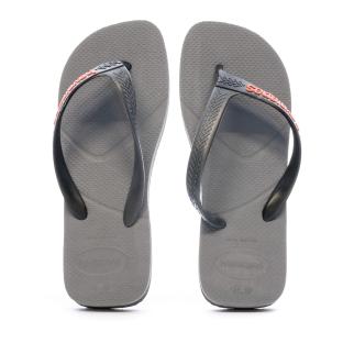 Tongs Grise Homme Mixte Havaianas Casual vue 3