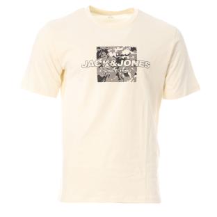 T-shirt Écru Homme Jack & Jones Coirland pas cher