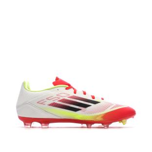 Chaussures de Foot Blanc/Rouge Adidas F50 League FG/MG vue 0