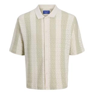 Chemise Beige/Verte Homme Jack & Jones Ortyler pas cher