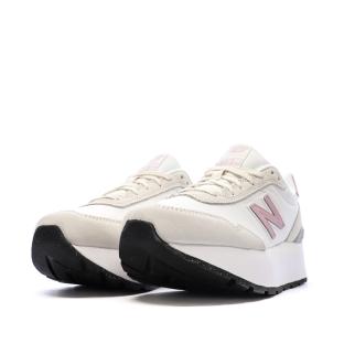 Baskets Blanches/Beiges/Roses Femme New Balance 515 vue 6