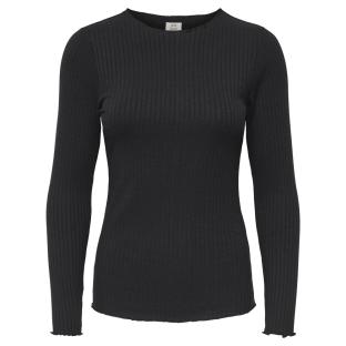 T-Shirt Manches Longues Noir Femme JDY Fransiska vue 0