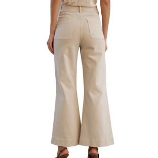 Jean Flare Beige Femme Oraije Jean Flare Elenette vue 0
