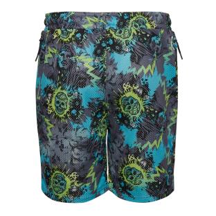 Short de Basketball Gris/Bleu Homme Puma Melo Blue Hive Aop vue 2
