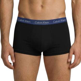x5 Boxers Noir/Bleu Homme Calvin Klein Jeans Low Rise vue 0