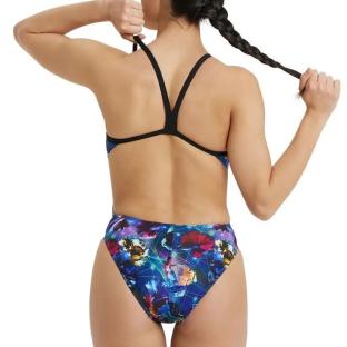 Maillot de bain Bleu Femme Arena Swimsuit vue 2
