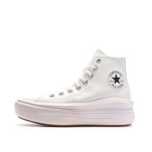 Baskets Blanches Femme Converse Chuck Taylor All Star Move pas cher