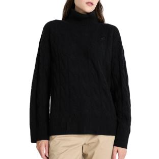 Pull Noir Femme Tommy Hilfiger Soft pas cher