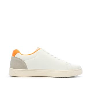 Baskets Blanches/Orange Homme Teddy Smith 1642 vue 2