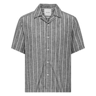 Chemisettes Gris Homme Only & Sons Onsseppo Strip vue 0