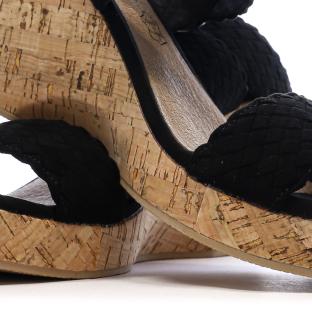 Sandales Noires Femme Chattawak Summer KIRA vue 0