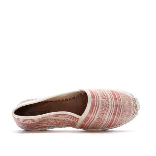 Espadrilles Blanches/Rouges Femme Pare Gabia Aduna vue 0