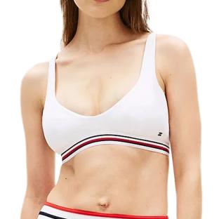 Haut de bikini Blanc Femme Tommy Hilfiger Stripe vue 0