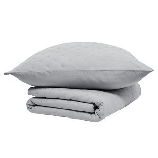 Couvre lit + 2 Taies d'oreiller Gris Today 260x240cm vue 0
