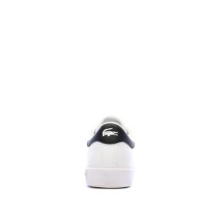 Baskets Blanches/Marine Ado Lacoste Powercourt vue 0
