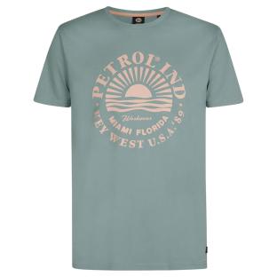 T-shirt Bleu Homme Petrol Industries TSR127 pas cher