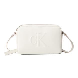 Sac bandoulière Blanc Femme Calvin Klein Jeans Sculpted Camera pas cher