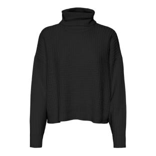 Pull Noir Femme Vero Moda Momega vue 3