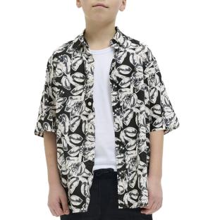 Chemise Noir Garçon Jack & Jones Joshua pas cher