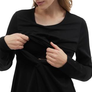 Robe Noire Femme Mamalicious Bea vue 0