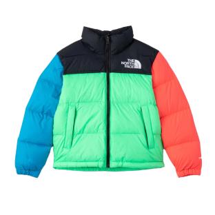Doudoune Noir/Rose/Vert Garçon The North Face 96 Nuptse vue 0