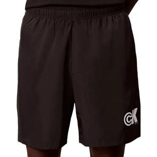 Short Noir Homme Calvin Klein Jeans Nylon Logo Drawstrin vue 0