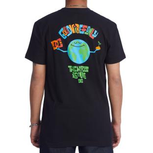 Camiseta negra para hombre de DC Shoes «Our World» ver 0