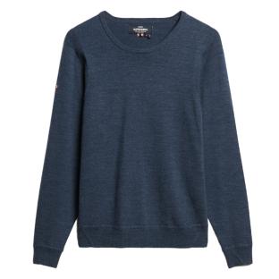 Pull Marine Homme Superdry Merino Crew Jumper vue 2