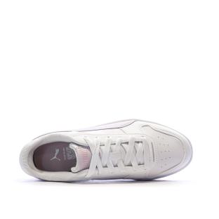 Baskets Blanc/Rose Fille Puma Carina Street Beach vue 0