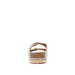 Sandales Beige Femme Lemon Bay Double Brides Naturel vue 3