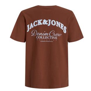 T-Shirt Marron Garçon Jack & Jones Whtiley vue 2