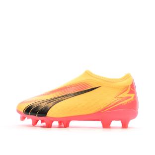 Chaussures de football Orange/Rose Garçon/Fille Puma Ultra Match pas cher