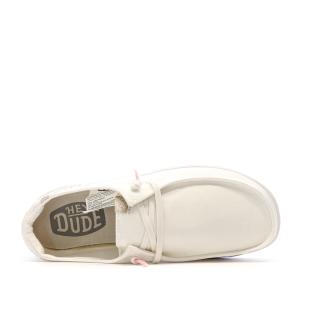 Chaussures Blanches Femme Hey Dude Wendy Rise vue 4