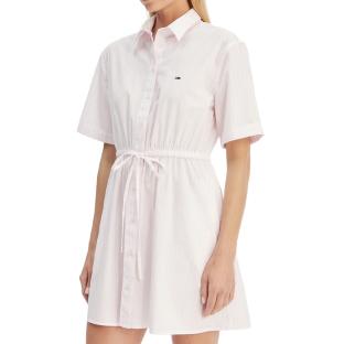 Robe Rose/Blanche Femme Tommy Hilfiger Stripe vue 0
