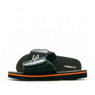 Claquettes Noir/Orange Homme Umbro Remo vue 0