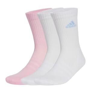 X3 Paires de Chaussettes Blanc/Rose Mixte Adidas JC9382 vue 0