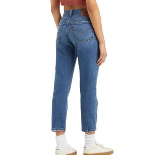 Jean 501 Bleu Clair foncé Femme Levi's Original Cropped vue 2