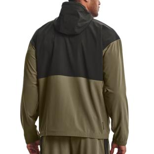 Veste de Survêtement Noir/Kaki Homme Under Armour Rush vue 2