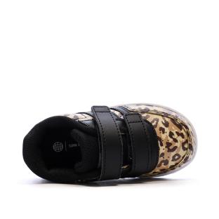 Baskets Noire/Marron Fille Adidas Breaknet vue 4
