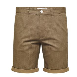 Short Marron Homme Selected Chino pas cher