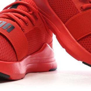 Baskets Rouges Garçon Puma Wired Run vue 7
