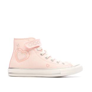 Baskets Rose Pale Fille Converse Chuck Taylor All Star vue 2