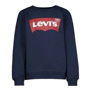 Sudadera azul marino/roja para niño de Levi's, corte recto con mangas de murciélago ver 0