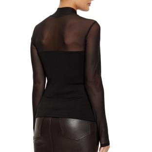 T-Shirt Manches Longues Noir Femme Morgan TIMARA vue 2