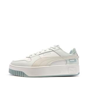 Chaussures Blanc/Bleu Femme Puma Carina Street VTG pas cher