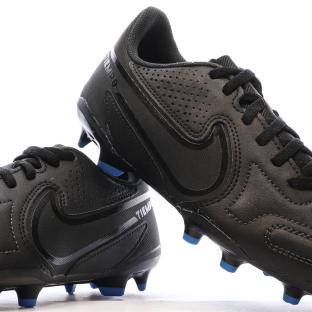 Chaussures de Foot Noires Junior Nike Legend 9 Club FG/MG vue 7